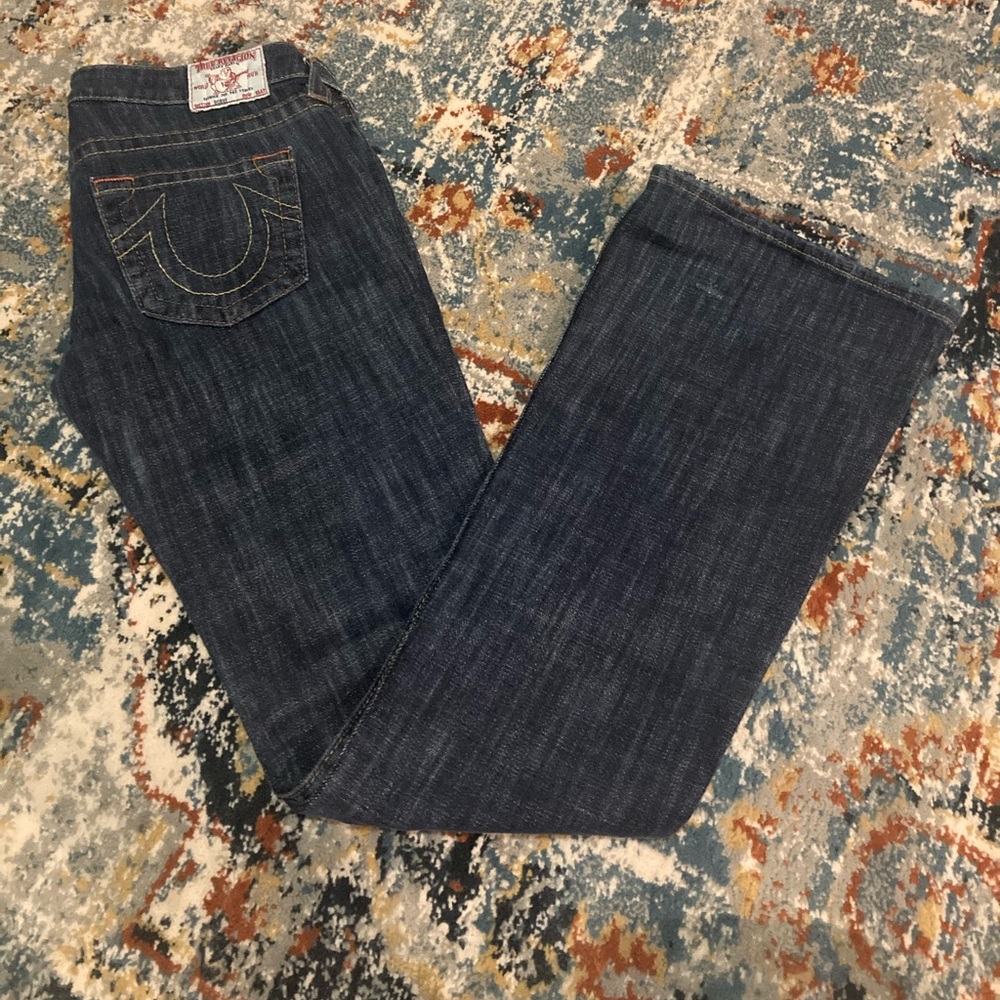 GUC True Religion Jeans size 28 flare dark wash